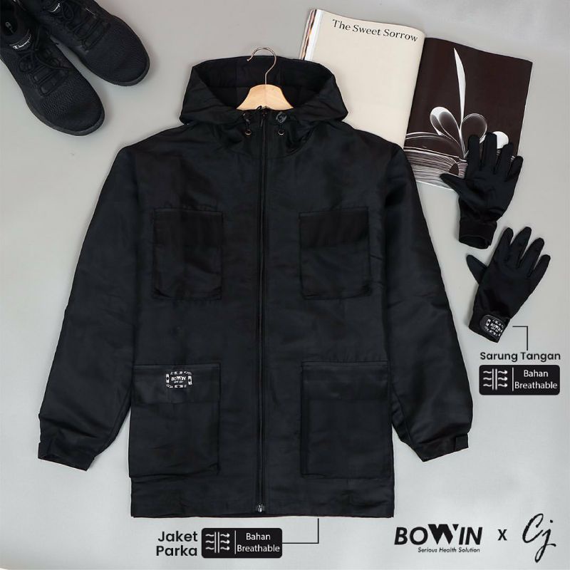 BOWIN Jaket Parka Anti UV Technology [Chicco Jerikho Series] Jaket Motor/Jaket Sepeda/UPF 50+