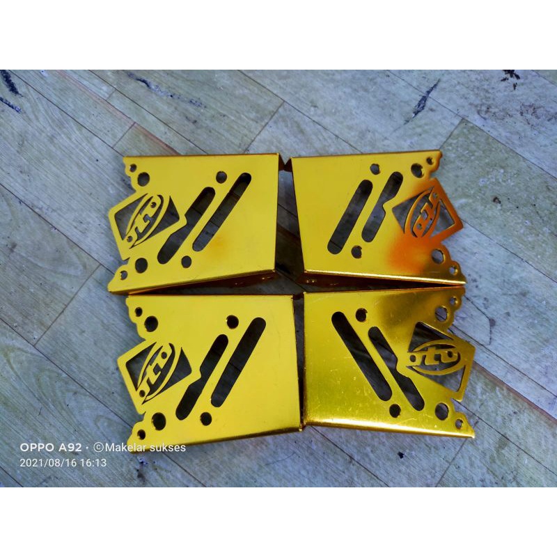 Winglet oil cooler satria fu sayap oil cooler satria fu custom coak cnc almumium 1set sepasang