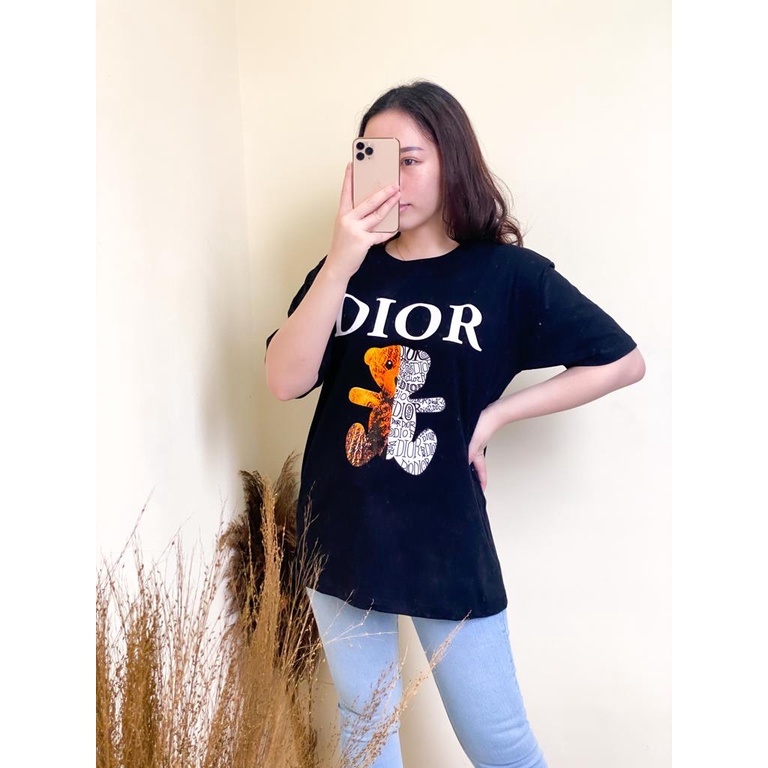 Kaos Oversize Wanita Bahan Cotton Combed 30s Kaos Wanita Lengan Pendek