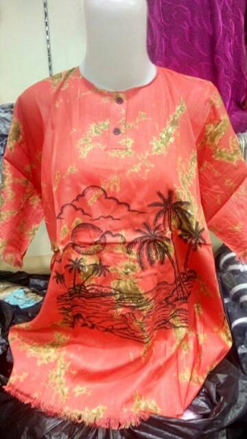 MURAH Gables Bercak Warna Unisex Motif Pantai Ukuran Dewasa