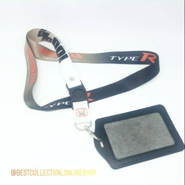 JDM STYLE FOR HONDA TYPE R tali id card honda racing tali lanyard honda racing tali gantungan honda