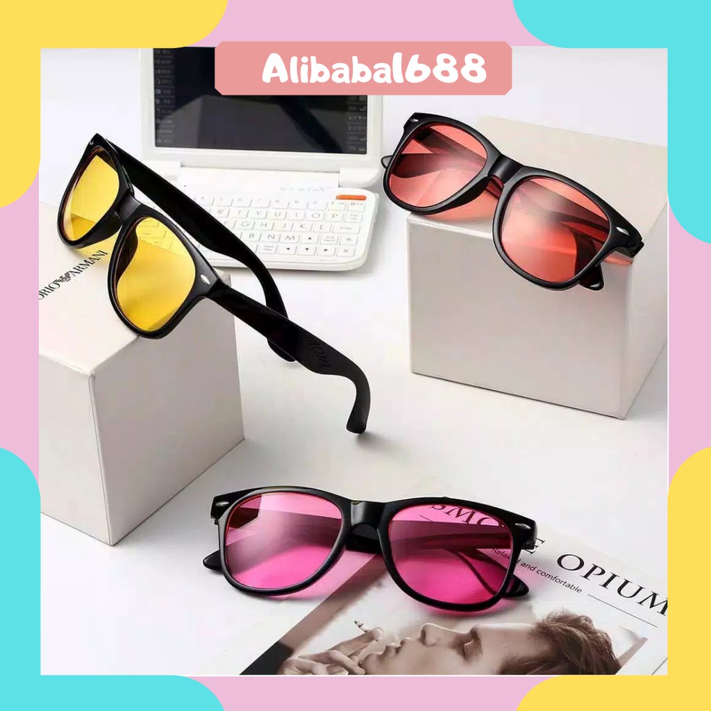 *ALIBABA1688*COD kacamata sunglasses wanita Hitam Anti UV