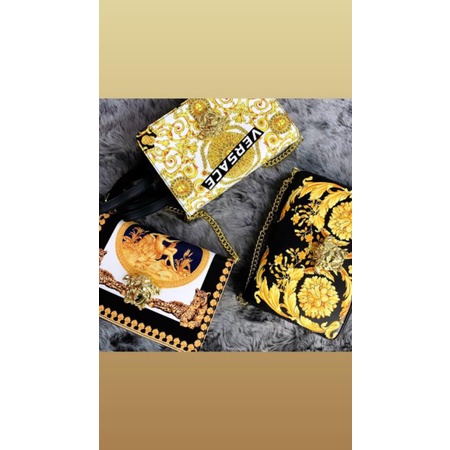 01,New Arrival VERSACE Medusa Chain Leather Bag SS21