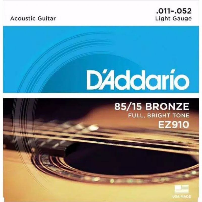 Senar Gitar DAddario String Akustik .010-.050 85/15 BRONZE EZ900