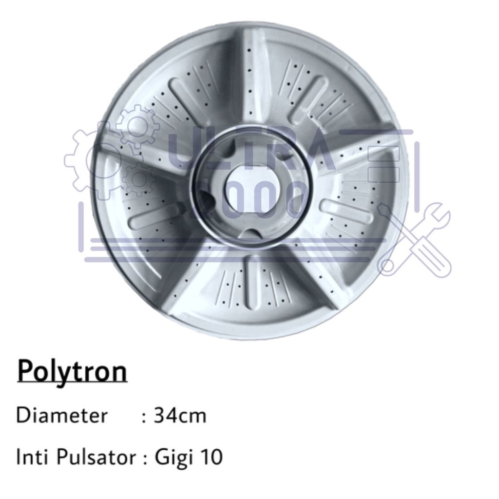 Pulsator Mesin Cuci POLYTRON As 10 Gigi 34CM