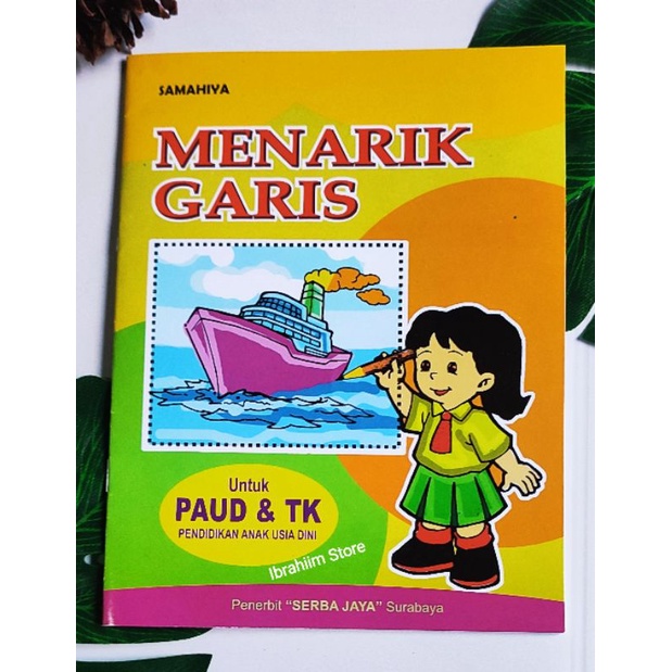 BUKU ANAK MENARIK GARIS UNTUK PAUD DAN TK / BUKU EDUKASI ANAK ANAK