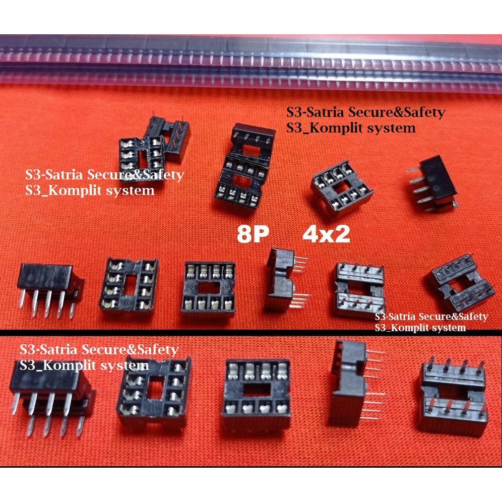 Socket Ic 8 pin 2x4 Soket ic 8p 8pin 4x2 tempat dudukan 2 x 4 8 P