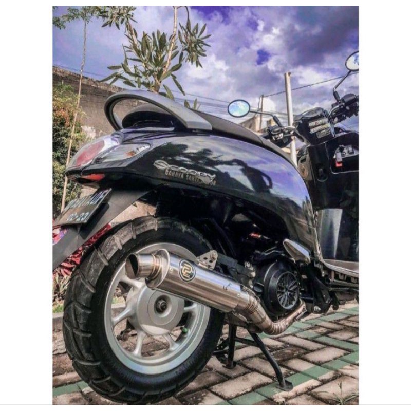 Knalpot PEKAJAMAN leher atas d38 for Scoopy & beat