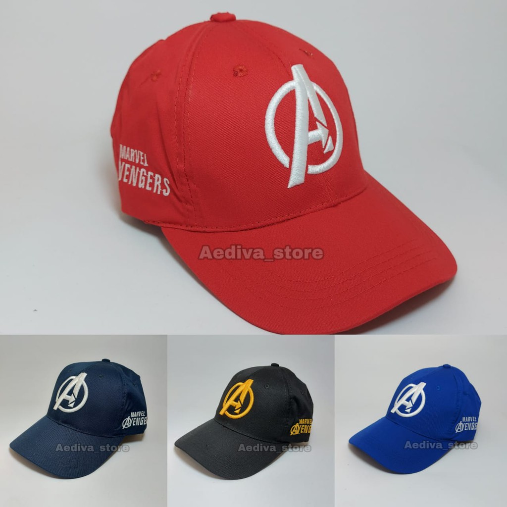 Topi Pria Original Logo Avengers Topi Baseball Topi Bordir Avengers