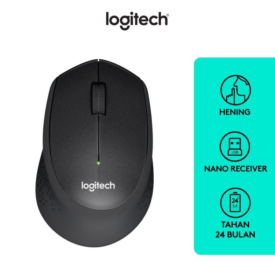 Logitech M331 Silent Mouse Wireless- Black