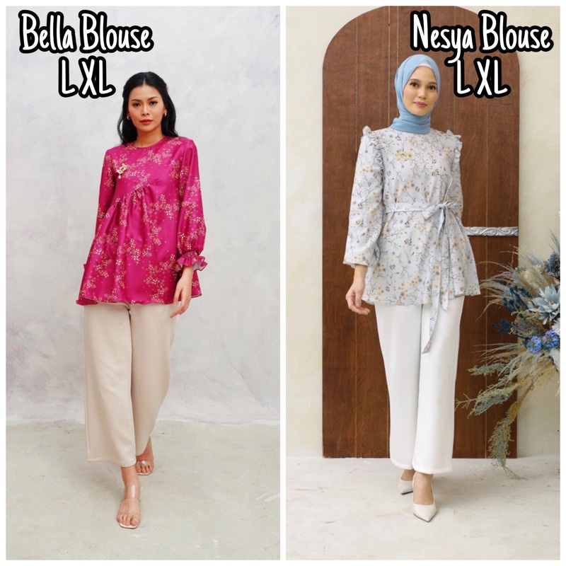 Bella Blouse Nesya Blouse Original Wearing Klamby [BISA COD]
