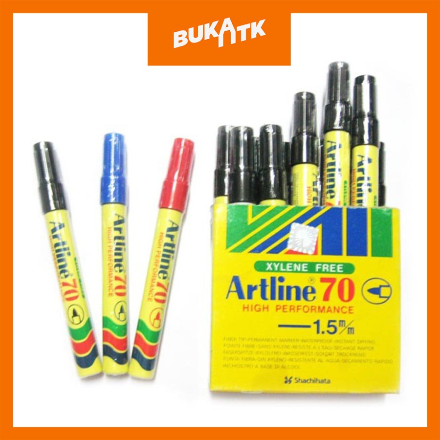 

Spidol Artline EK-70 Permanent Marker Original (Tidak bisa dihapus)