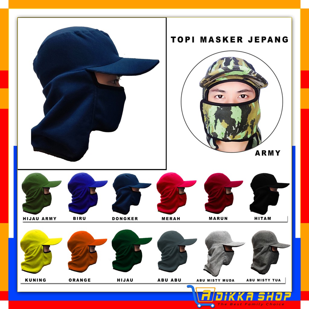 Topi Masker Jepang / Topi Jepang Masker / Topi Masker Proyek / Topi Gunung / Topi Bangunan
