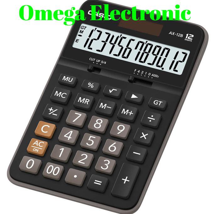

Casio Ax 12 S - Calculator Desktop Kalkulator Meja Kantor Office Ax-12