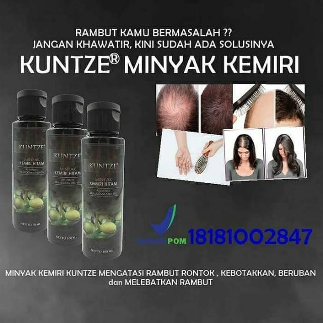 KUNTZE minyak kemiri hitam BPOM