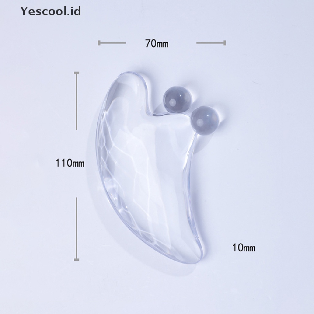 【Yescool】 face gua sha board facial scraping plate face body massage tool heart-shaped .