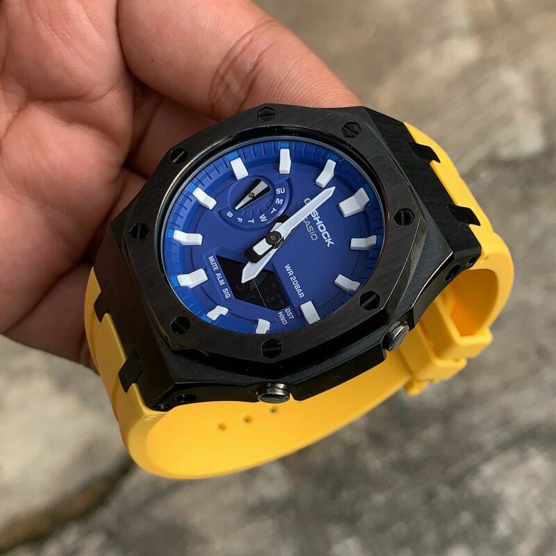 Jam Casio G-shock GA2100 Custom Strap dan Bezel