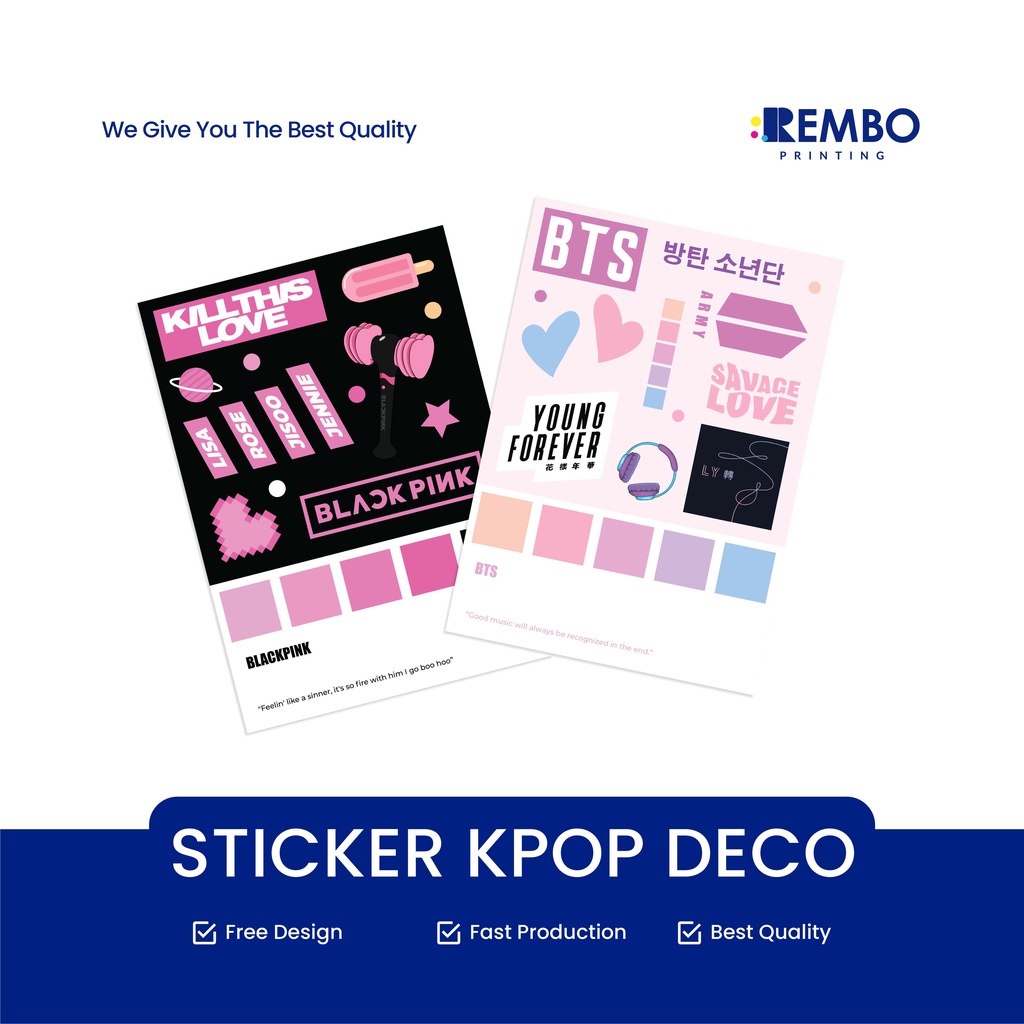 STICKER DECO KPOP A6 VINYL CUTTING STICKER KPOP