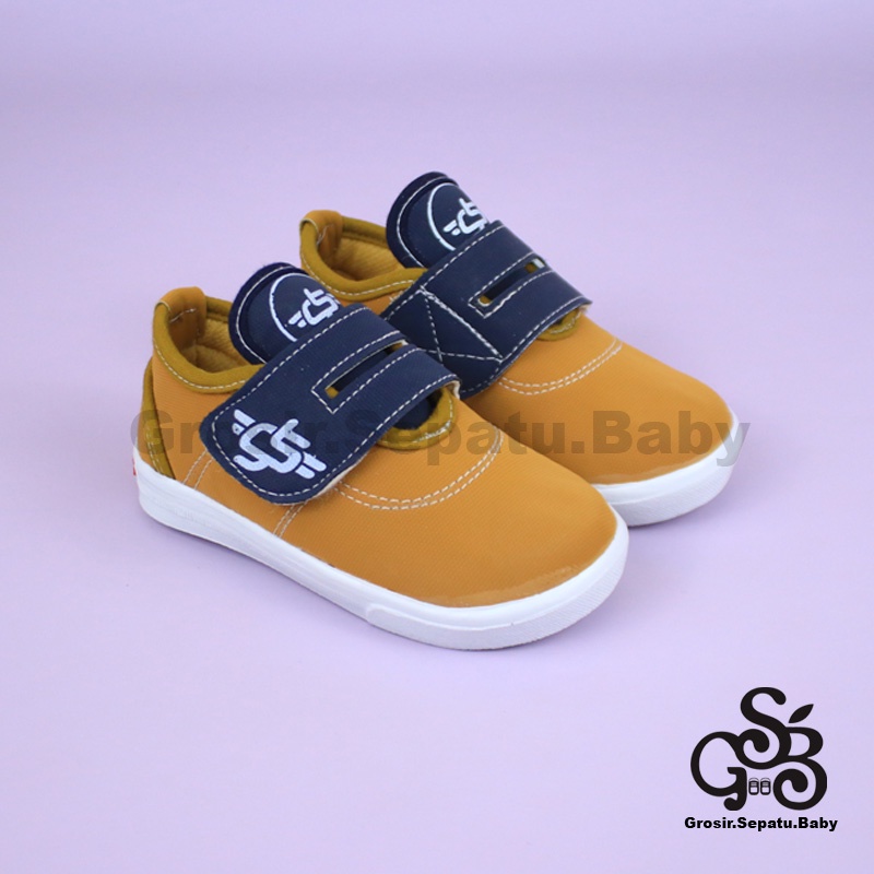 sepatu anak sneakers sepatu anak laki laki sepatu anak perempuan model casual ethan kids kunyit polos ringan  fleksibel &amp; Anti Slip