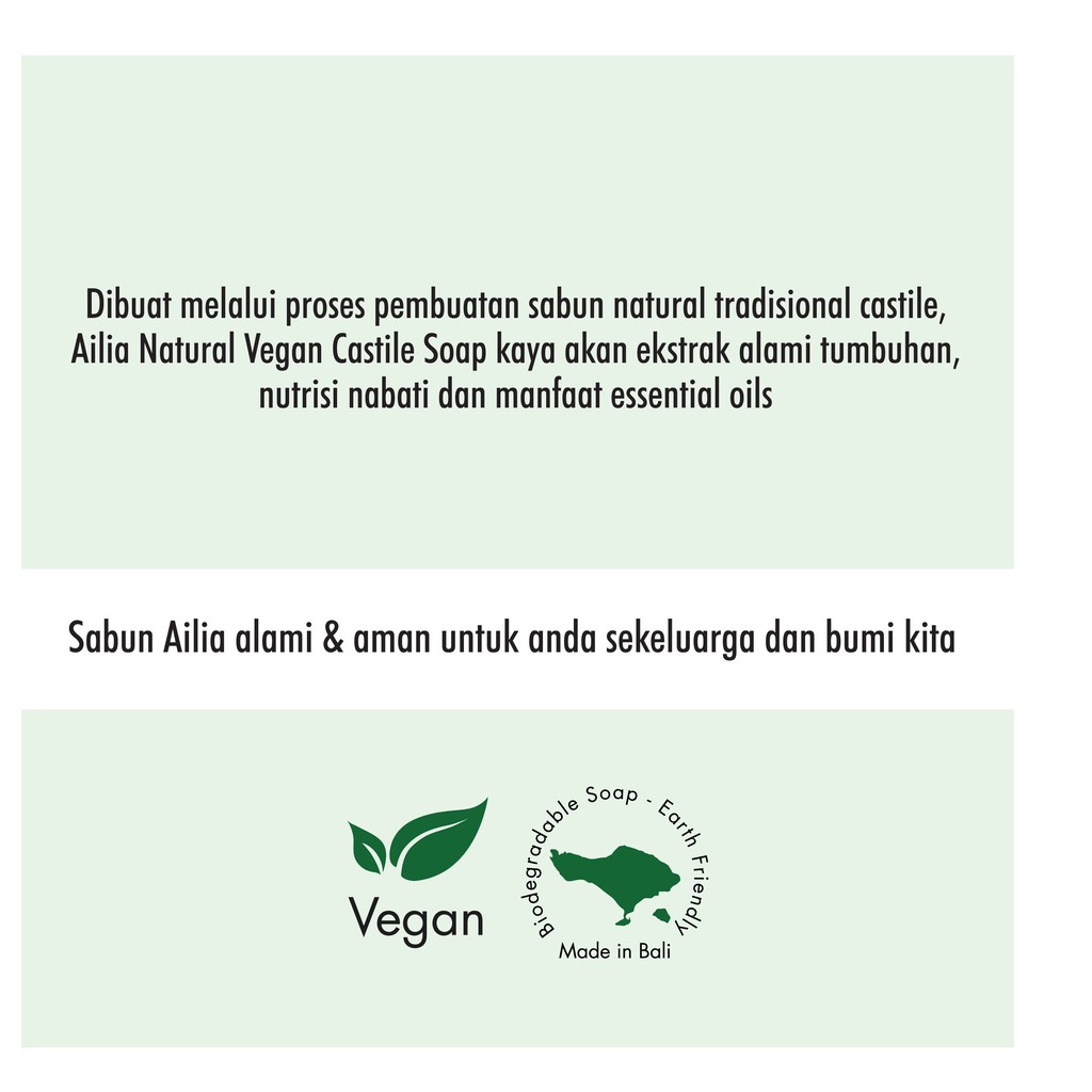 Ailia Natural Vegan Castile Soap UNSCENTED 1000 ml - DIY Essential Oil, lembut utk kulit sensitif