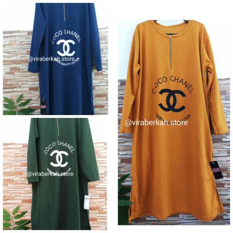 Baju Long Tunik Chanel