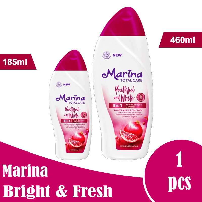 Marina Total Care Youthful Hand and Body Lotion 185ml / 460ml