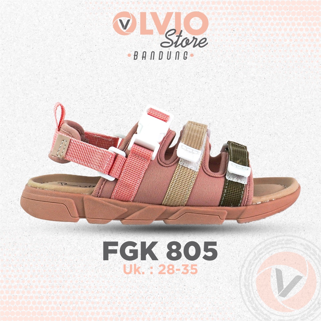 RULLIEF FGK 805 - Sendal Fashion Anak Perempuan Sandal Casual