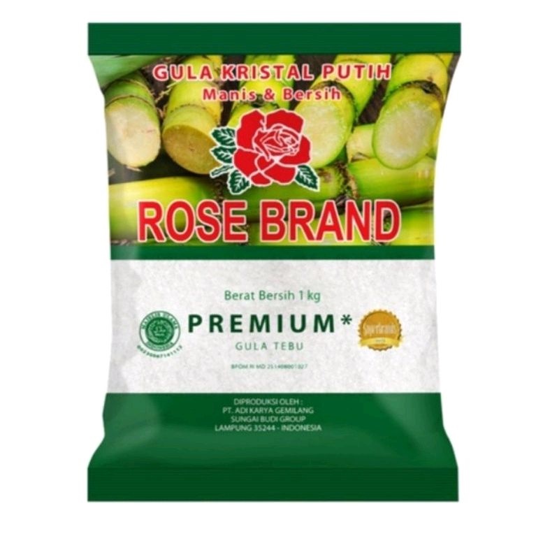 

Gula Rose Brand 1 Kg (kemasan hijau)