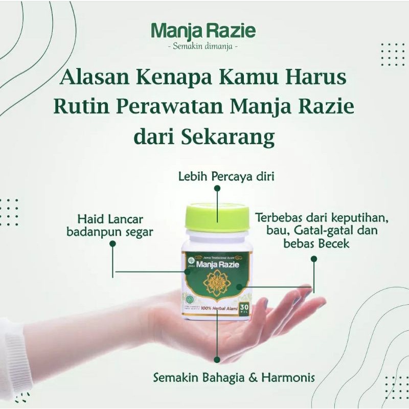 manja razie original 100% miss v 60butir