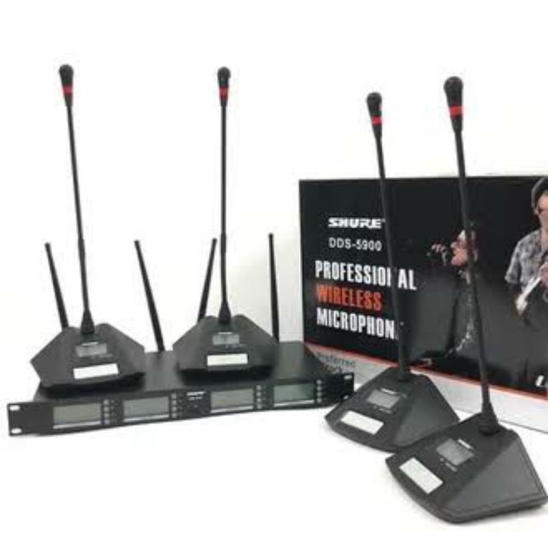 Mic Meja Wireless Hardwell Conference Wireless MT4UTORIGINAL 4 Buah Mic Conference Wireless