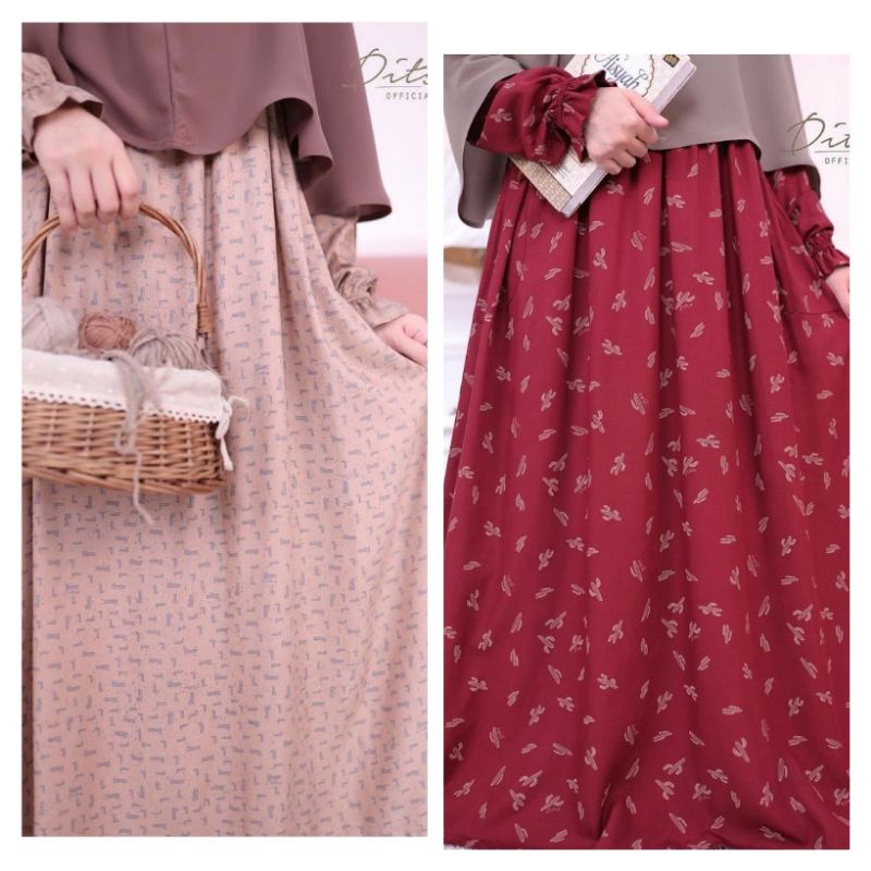 runa mocca s cactus maroon XL ditsy februari