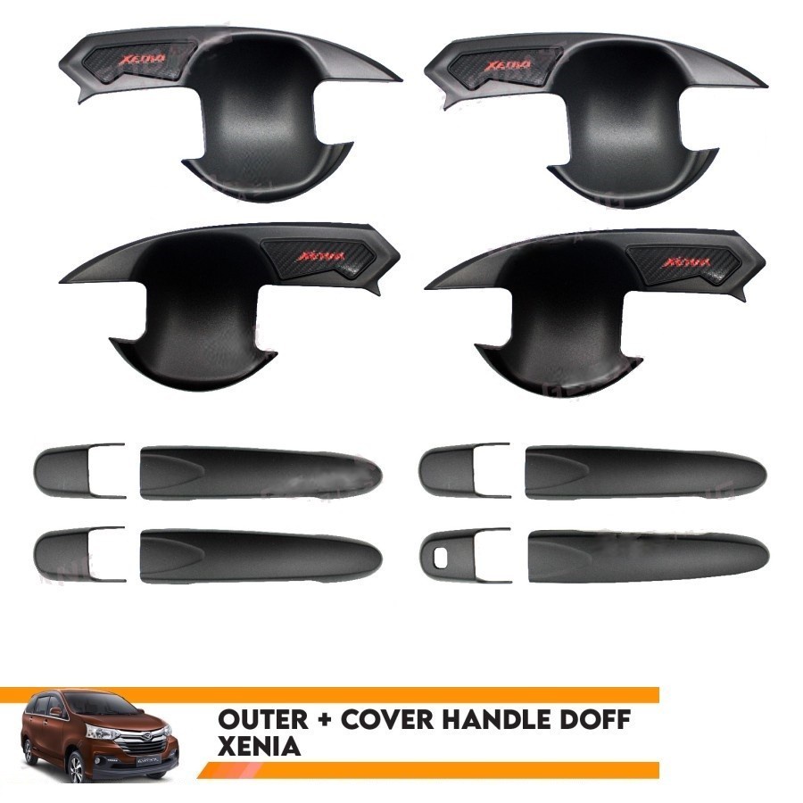 Outer dan Cover Handle Mobil Xenia Black Doff