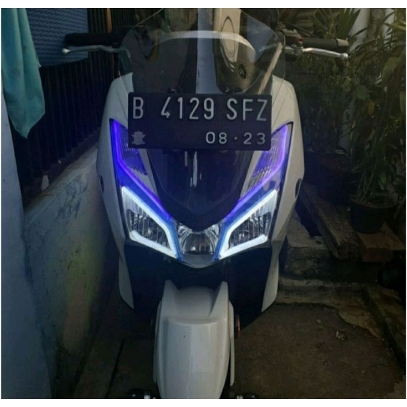 DRL Alis bulat 12volt XWB 2 mode sein running 30cm/ motor/mobil