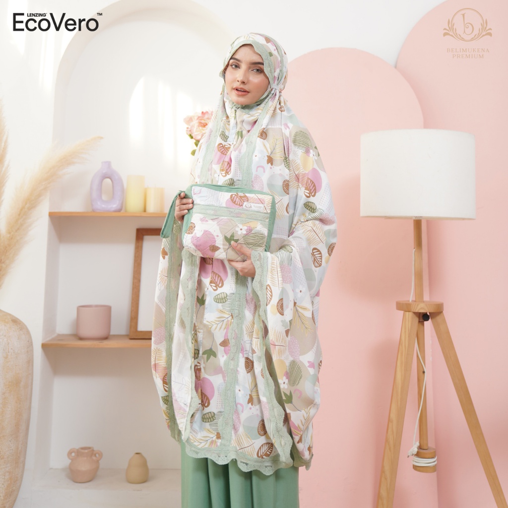 Mukena Dewasa 2in1 Premium Ecovero Gracia Set Sajadah