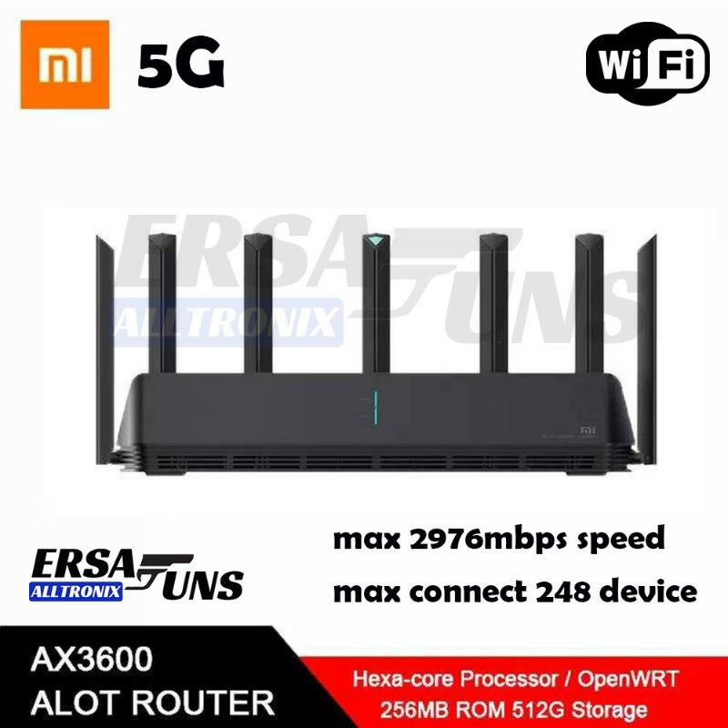 MI AX3600 AIoT Router Wifi 6 5G Wifi6 600Mb Dual-Band 2976Mbs