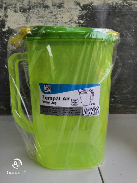 Teko plastik model oval ukuran 2,1 liter