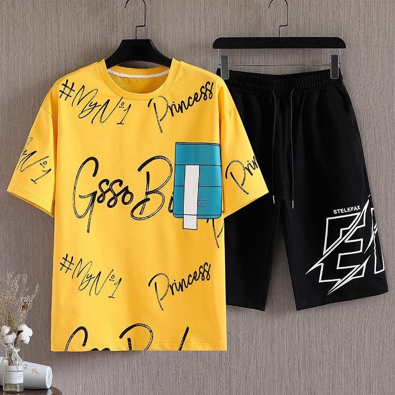 BAJU KAOS STELAN PRIA SETELAN COWOK LENGAN PENDEK LEFAX + CELANA PENDEK