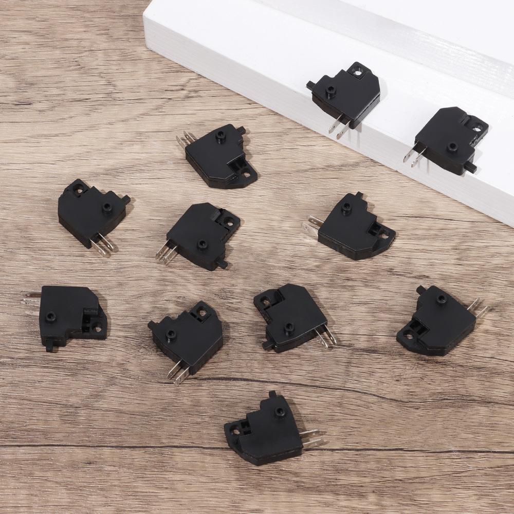 R-FLOWER 1/5/10pcs Stop Rem Depan Hitam Universal Rem Stop Suku Cadang Tombol Tekan Saklar