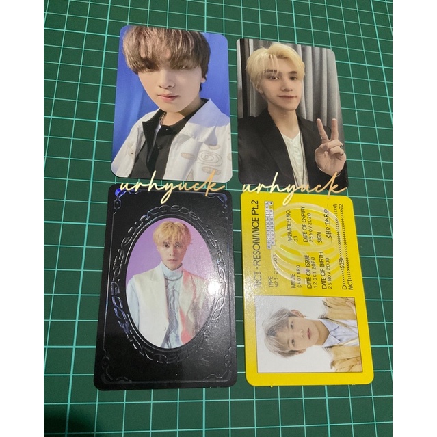 Photocard Haechan Hot Sauce Mumo, Hendery Past Yearbook, Id card shotaro