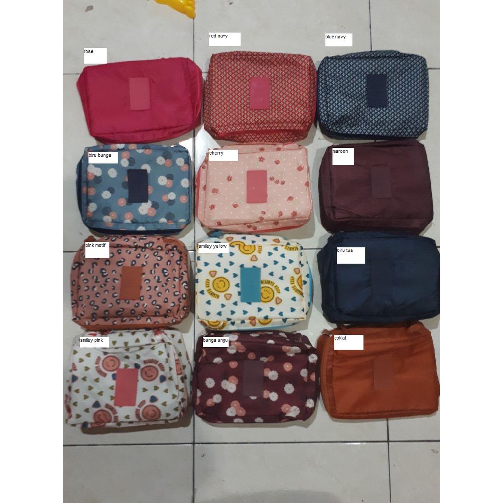 toiletery tempat kosmetik pouch kosmetik tas travel mate jun