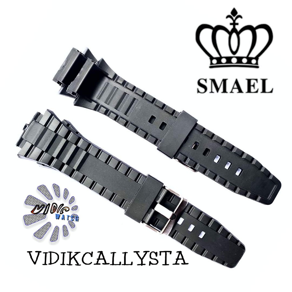 Strap tali jam tangan Smael 1438 SMAEL 1438B Original Oem