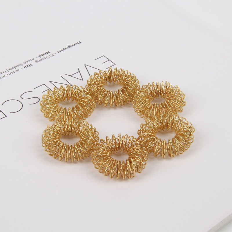 Mary 2in Jari Cincin Logam Pijat Roller Anxiety Playset Interaktif Fidget Toys