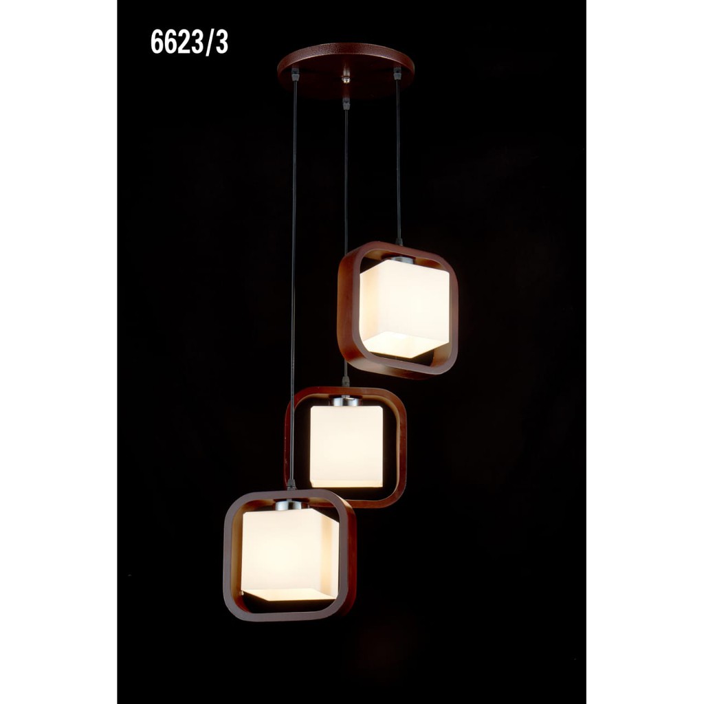 LAMPU GANTUNG 3IN1 COFFEE 6623/3R