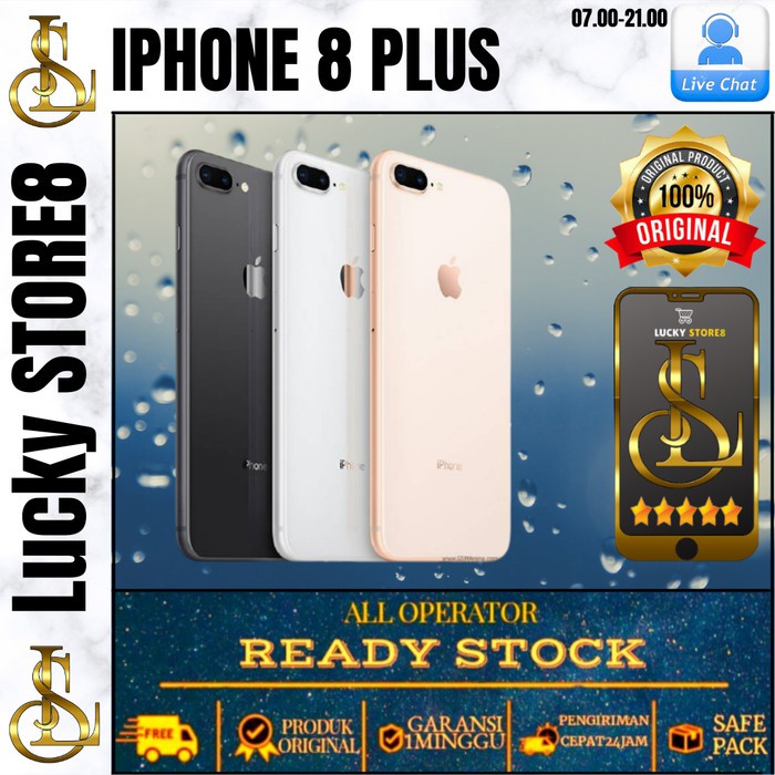 Hp Iphone 8 Plus 64gb Appel Second Original Shopee Indonesia