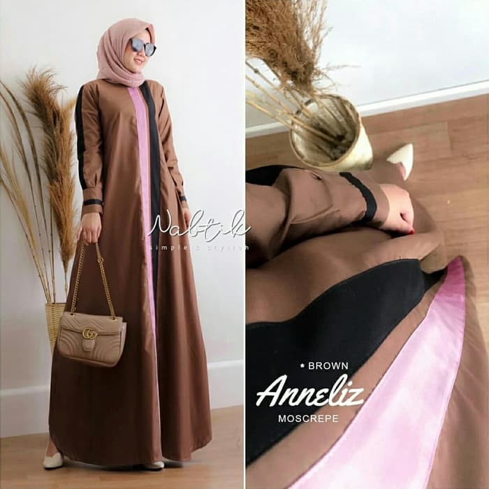 Gamis Terbaru Syari Mewah Gamis Syari Gaun Ramadhan Fashion Muslim Dress Kondangan N3B2 Maxi Dress