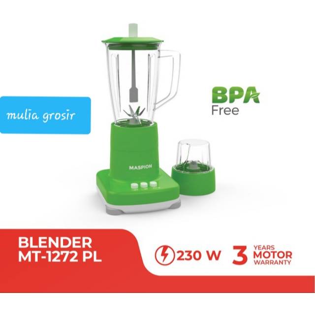 Blender Maspion Plastik 2in1 MT 1272 PL