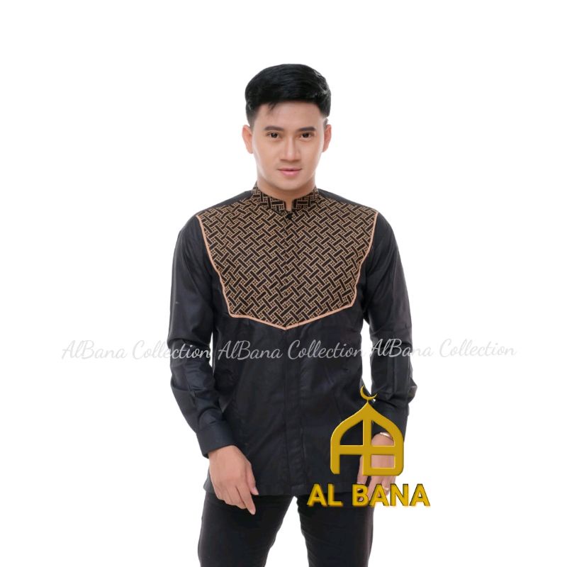 KEMEJA KOKO/KEMEJA DEWASA/KEMEJA BATIK LENGAN PANJANG TERBARU DAN TERLARIS ORIGINAL ALBANA