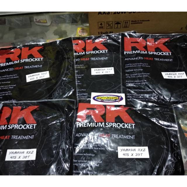 Gear belakang rk-takasago racing 415 rxking  motor bebek yamaha kecuali vega zr keatas  35,36,37,38,
