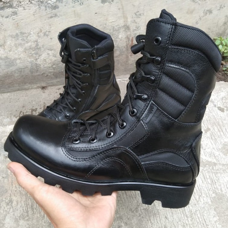 SEPATU PDL TNI PDL POLRI SEPATU PDL KULIT ASLI SEPATU PDL SAFETY BOOT TERBARU UJUNG BESI ORIGINAL