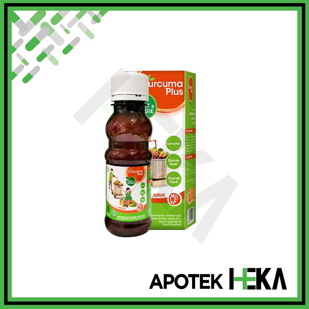 Curcuma Plus Fruit and Veggie Jeruk 100 ml - Sirup Pertumbuhan Anak (SEMARANG)